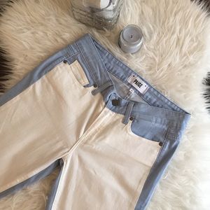 White and blue PAIGE skinny Jeans 👖 28